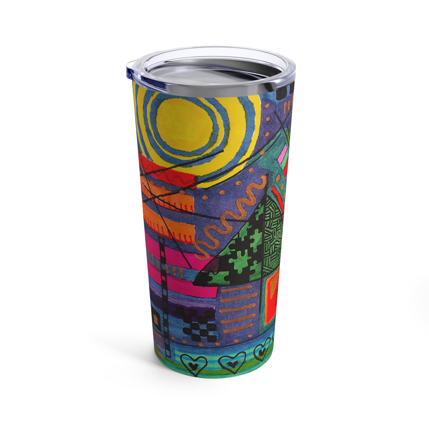 Abstract Drawing l on A Perfectly Sized Tumbler 20oz